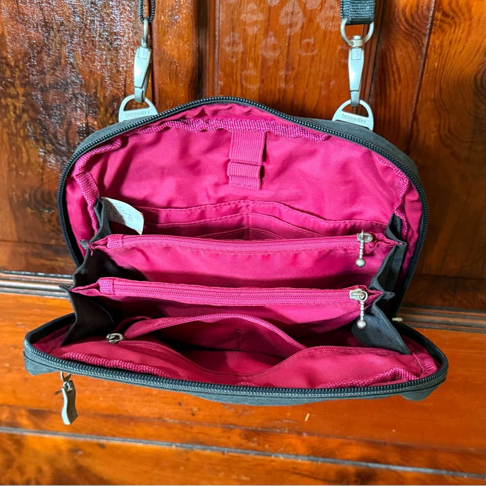 Baggallini Wander Bagg Charcoal Gray NWOT - Picture 7 of 8